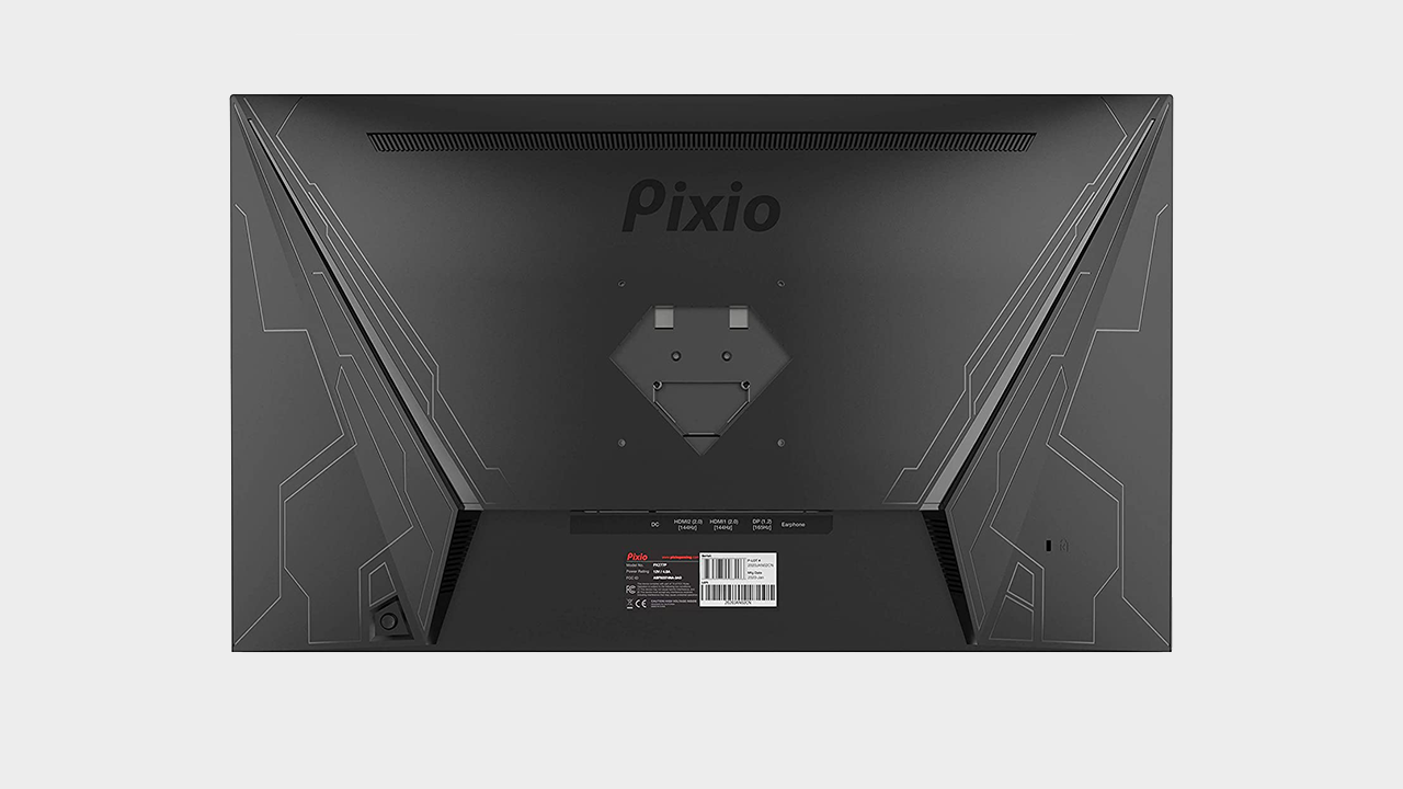 Pixio PX277 Prime sobre un fondo gris
