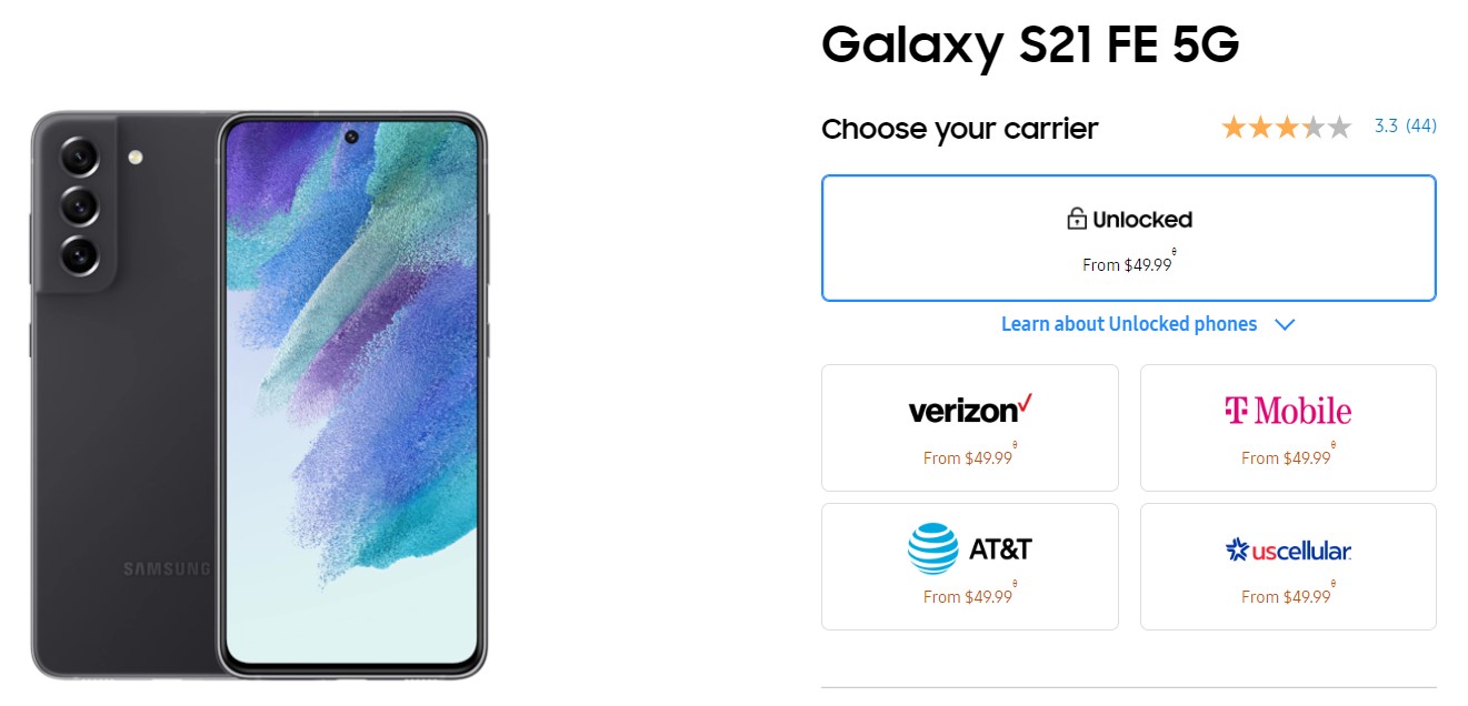 Oferta Samsung Galaxy S21 FE