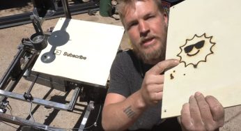 Esta máquina CNC usa el sol en lugar de un láser