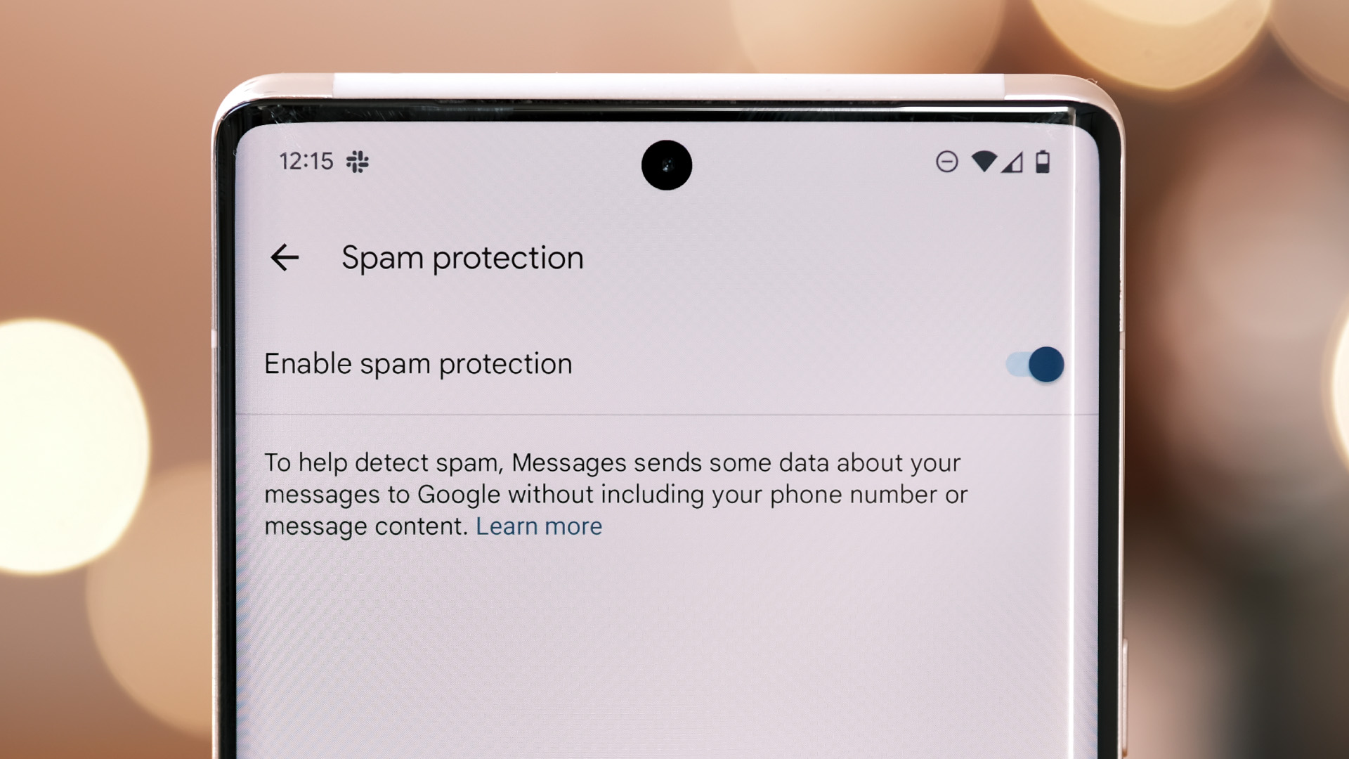 Protección contra correo no deseado de mensajes de Google