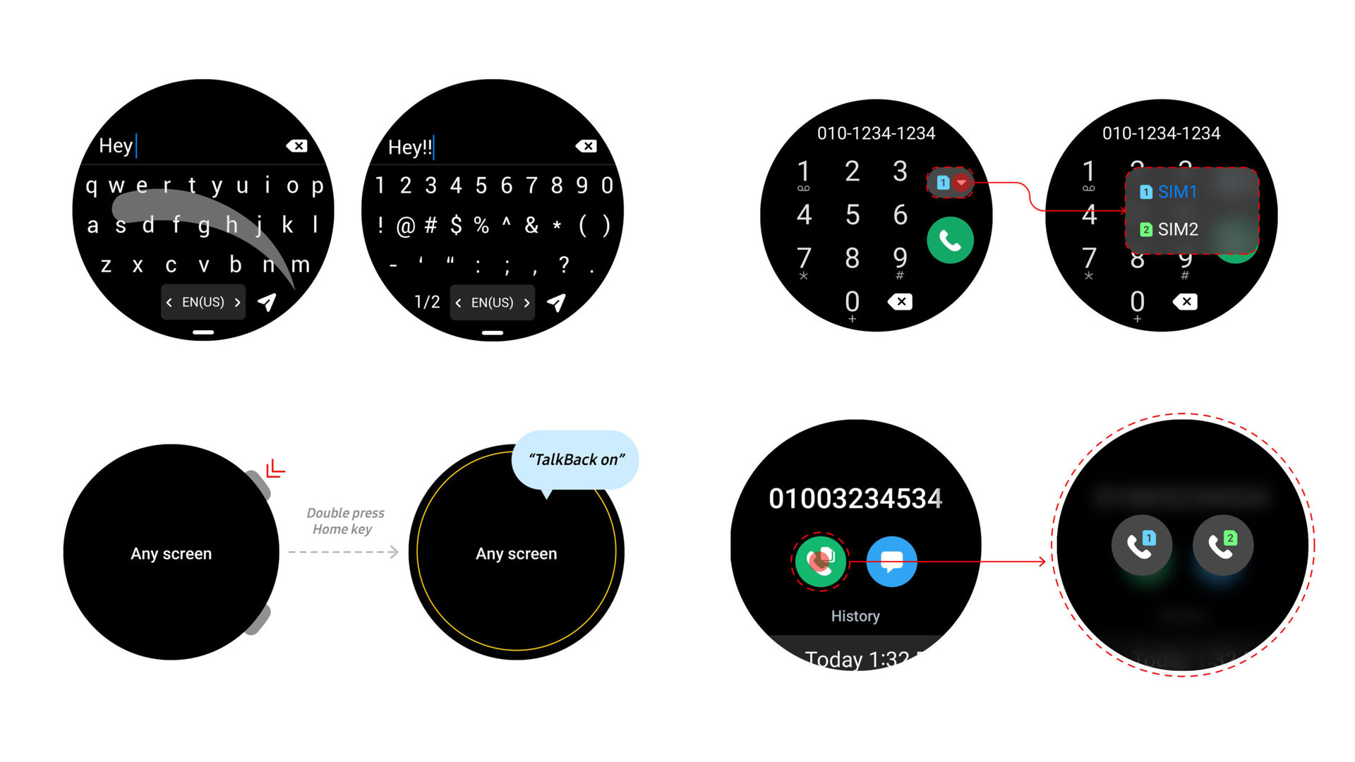 Wear OS 3.5 One UI Watch 4.5 destaca un nuevo teclado, entrada de voz y funcionalidad dual SIM.