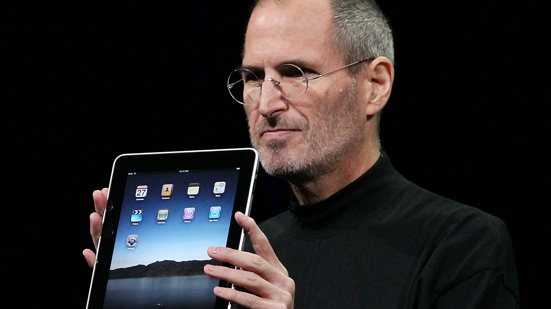 Steve Jobs presenta el primer iPad en 2010