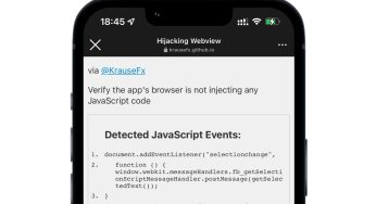 La herramienta InAppBrowser revela inyecciones de JavaScript ocultas