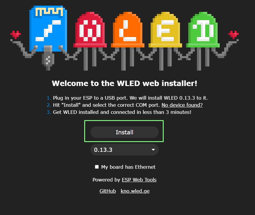Controla los NeoPixeles con WLED