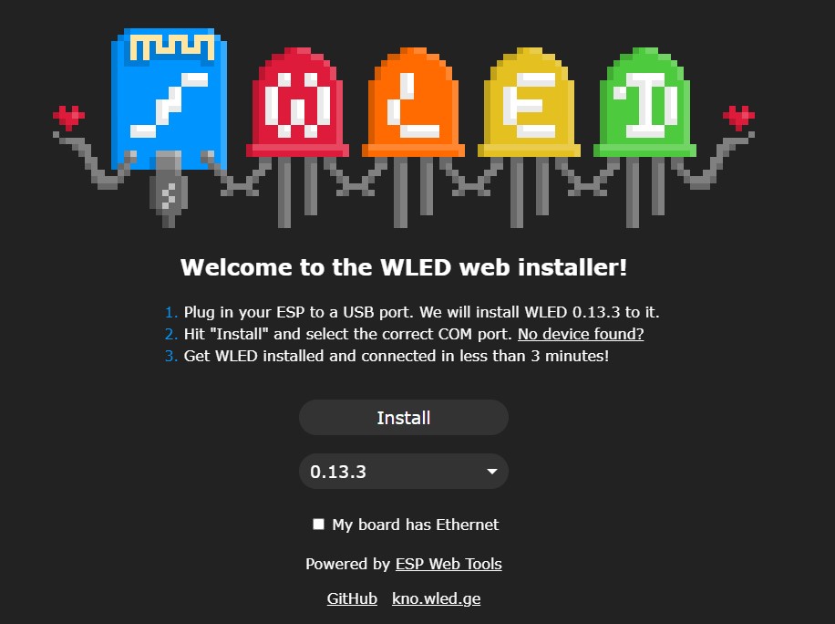 Controla los NeoPixeles con WLED